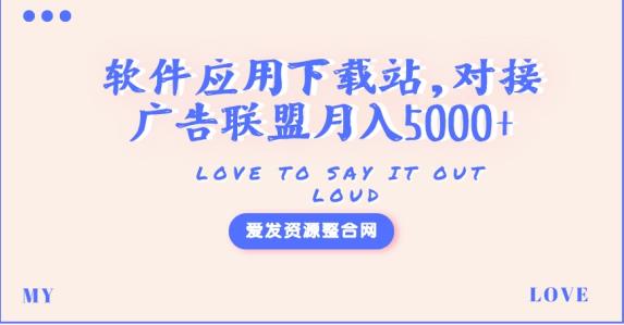 软件应用下载站，对接广告联盟月入5000+（源码+教程）-虫2小屋