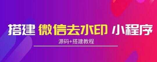 搭建微信去水印小程序，带流量主，支持全球验证码发放【源码+搭建教程】-虫2小屋