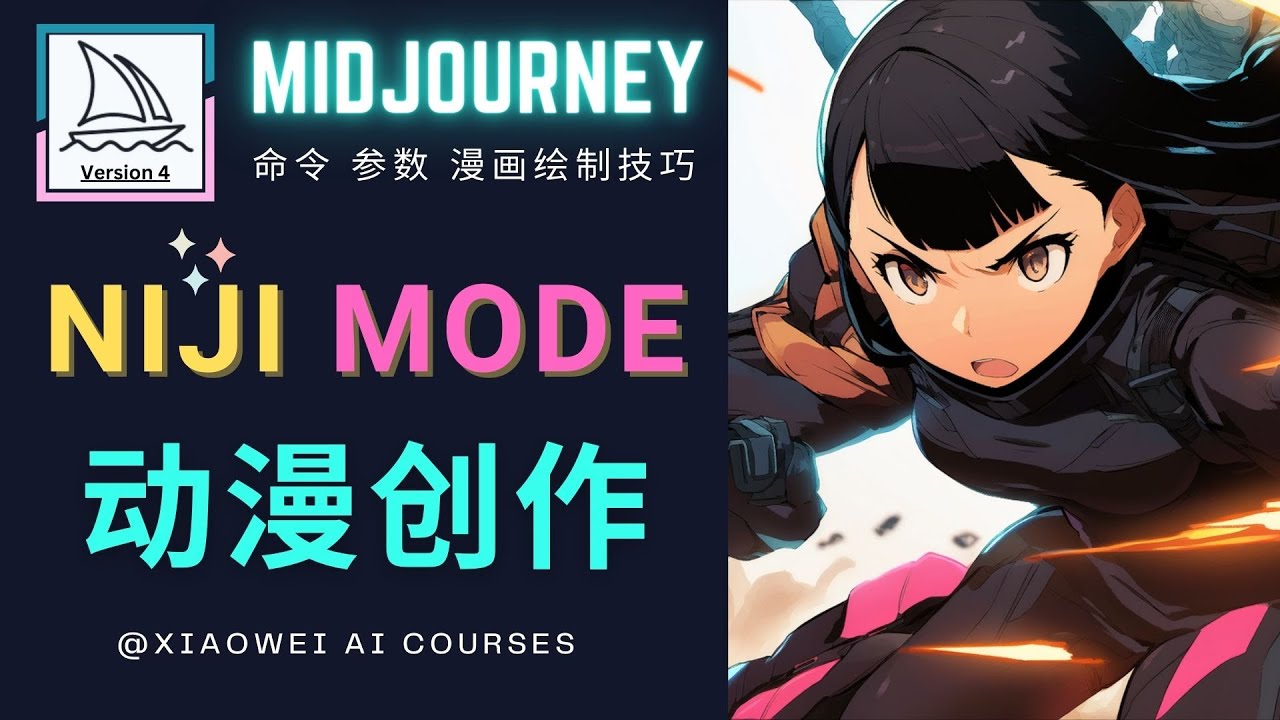 使用Midjourney的Niji模式，绘制专业级的动漫作品，多重风格可选-虫2小屋