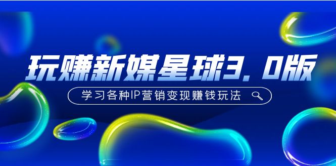 玩赚新媒星球3.0版》学习各种IP营销变现赚钱玩法（价值498）-虫2小屋