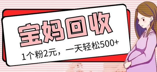 最新宝妈粉回收变现计划及胎教音乐高端变现玩法全套教程！（非老玩法）-虫2小屋