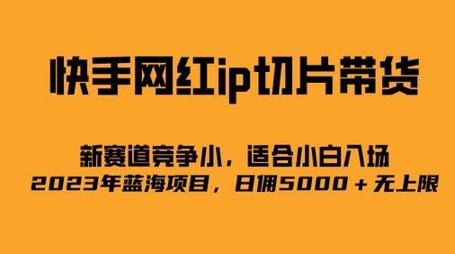 2023爆火的快手网红IP切片，号称日佣5000＋的蓝海项目，二驴的独家授权-虫2小屋