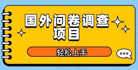 国外问卷调查项目，日入300+，在家赚美金-虫2小屋