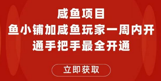 闲鱼项目鱼小铺加闲鱼玩家认证一周内开通，手把手最全开通-虫2小屋