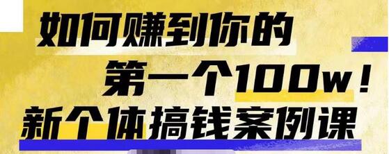 群响新个体‮钱搞‬案例库，可‮直以‬接抄作业的新‮体个‬搞钱案例库，如何赚到你的第一个100w-虫2小屋