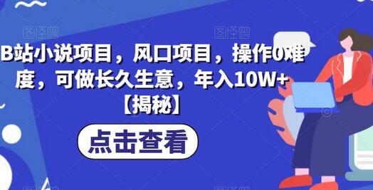 B站小说项目，风口项目，操作0难度，可做长久生意，年入10W+-虫2小屋