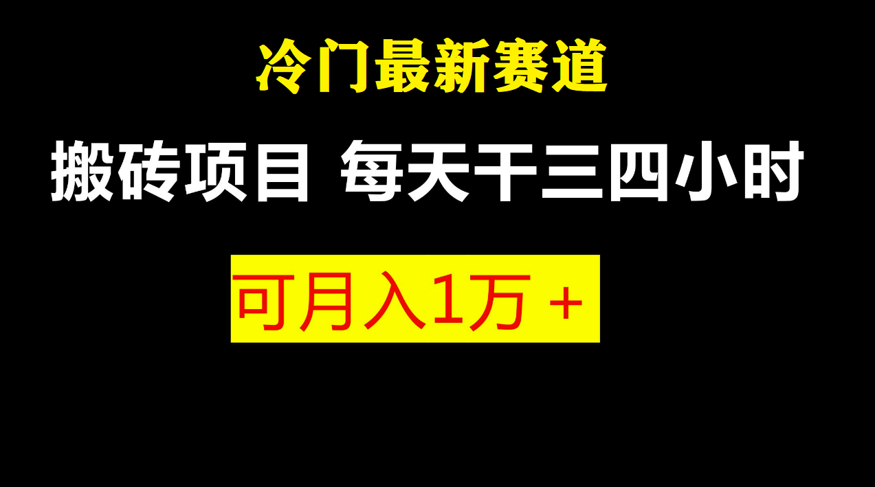 最新冷门游戏搬砖项目，小白零基础也可以月入过万（附教程+软件）-虫2小屋