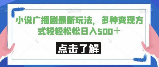 小说广播剧最新玩法，多种变现方式轻轻松松日入500＋-虫2小屋