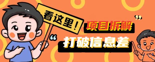 打破信息差！百单5k+项目拆解揭秘，携你掘金先行，一同赚取收益-虫2小屋