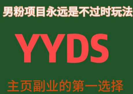 YYDS男粉项目永远是不过时玩法，主业副业的第一选择-虫2小屋