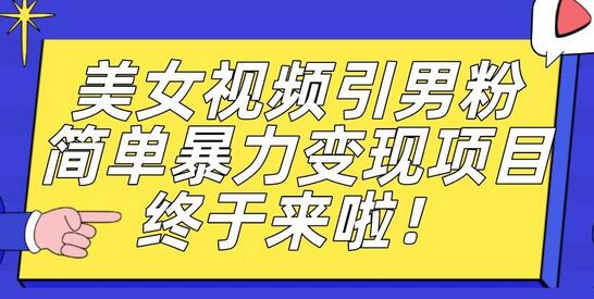 价值3980的男粉暴力引流变现项目，一部手机简单操作，新手小白轻松上手，每日收益500+-虫2小屋