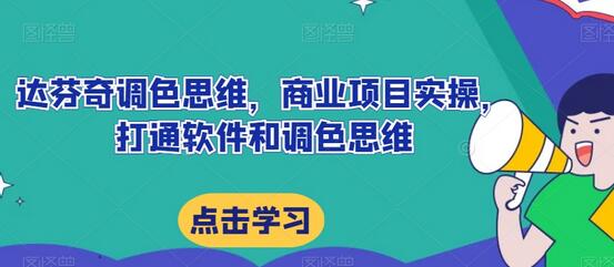 达芬奇调色思维，商业项目实操，打通软件和调色思维-虫2小屋
