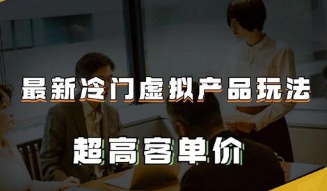 最新冷门虚拟产品玩法，超高客单价，月入2-3万＋-虫2小屋
