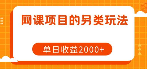 网课项目的另类玩法，单日收益2000+-虫2小屋