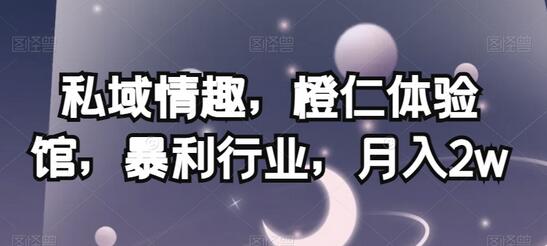 私域情趣，橙仁体验馆，暴利行业，月入2w-虫2小屋