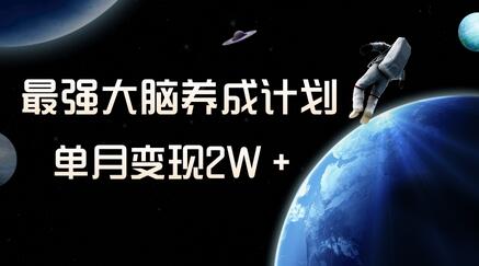 冷门虚拟项目，最强大脑养成计划，一个月变现2W＋-虫2小屋