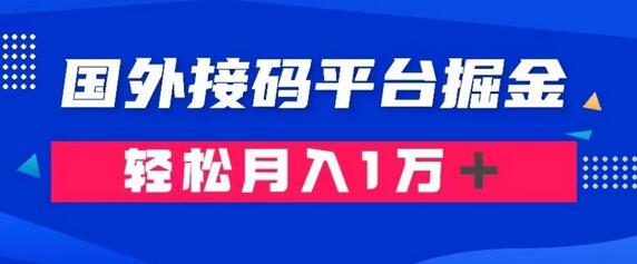 通过国外接码平台掘金：成本1.3，利润10＋，轻松月入1万＋-虫2小屋