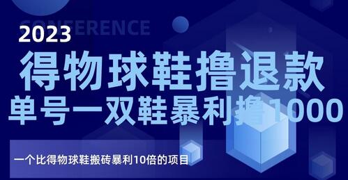 2023得物球鞋撸退款，单号一双鞋暴利撸1000，一个比得物球鞋搬砖暴利10倍的项目-虫2小屋