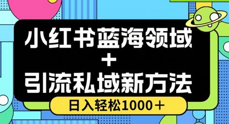 小红书蓝海虚拟＋引流私域新方法，100%不限流，日入轻松1000＋，小白无脑操作-虫2小屋