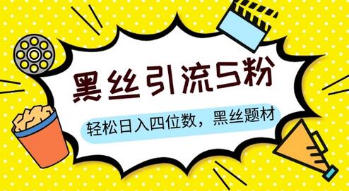 S粉变现，轻松日入四位数，黑丝题材+情感话术-虫2小屋