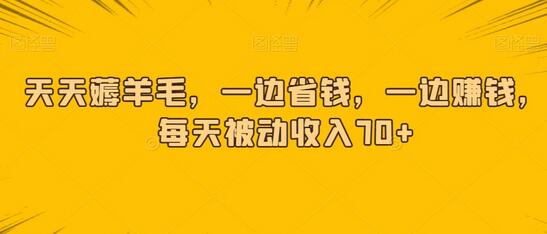 天天薅羊毛，一边省钱，一边赚钱，每天被动收入70+-虫2小屋