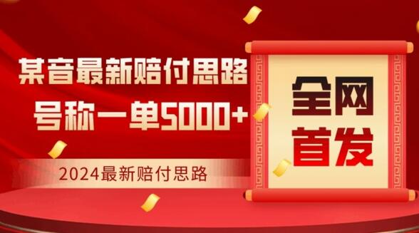 全网首发，2024最新抖音赔付项目，号称一单5000+保姆级拆解-虫2小屋