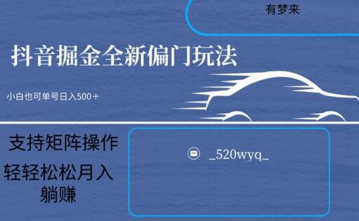 全新抖音倔金项目5.0，小白在家即可轻松操作，单号日入500+支持矩阵操作-虫2小屋