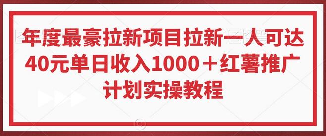 年度最豪拉新项目拉新一人可达40元单日收入1000＋红薯推广计划实操教程-虫2小屋