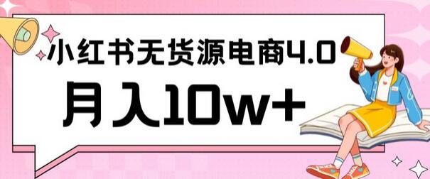 小红书新电商实战，无货源实操从0到1月入10w+联合抖音放大收益-虫2小屋