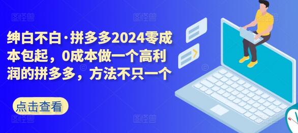 拼多多2024零成本包起，0成本做一个高利润的拼多多，方法不只一个-虫2小屋