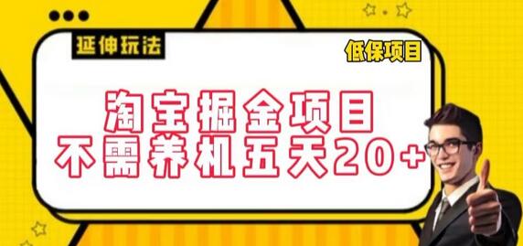 淘宝掘金项目，不需养机，五天20+，每天只需要花三四个小时-虫2小屋
