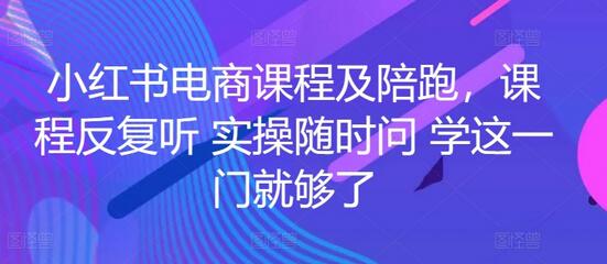 小红书电商课程及陪跑，课程反复听 实操随时问 学这一门就够了-虫2小屋