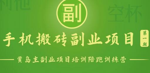 手机搬砖小副业项目训练营1.0，实测1小时收益50+，一部手机轻松日入100+-虫2小屋
