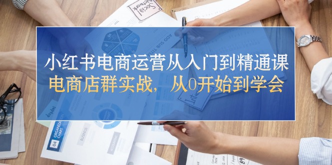 （10937期）小红书电商运营从入门到精通课，电商店群实战，从0开始到学会-虫2小屋