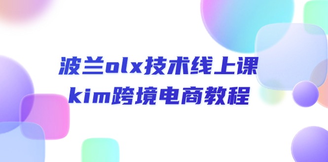 （10967期）波兰olx 技术线上课，kim跨境电商教程-虫2小屋