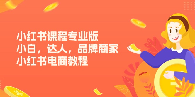 （11022期）小红书课程专业版，小白，达人，品牌商家，小红书电商教程（15节）-虫2小屋