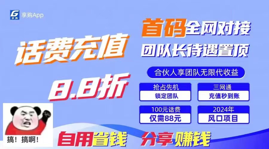 （11083期）88折冲话费，立马到账，刚需市场人人需要，自用省钱分享轻松日入千元，…-虫2小屋