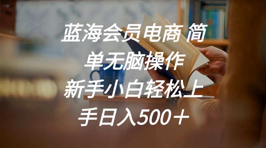 （11068期）蓝海会员电商 简单无脑操作 新手小白轻松上手日入500＋-虫2小屋