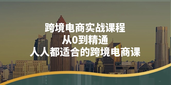 （11183期）跨境电商实战课程：从0到精通，人人都适合的跨境电商课（14节课）-虫2小屋