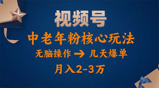（11288期）视频号火爆玩法，高端中老年粉核心打法，无脑操作，一天十分钟，月入两万-虫2小屋