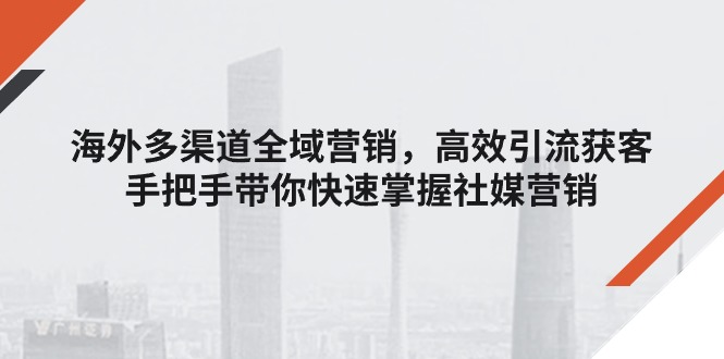（11286期）海外多渠道 全域营销，高效引流获客，手把手带你快速掌握社媒营销-虫2小屋