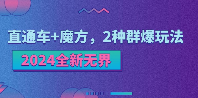 （11479期）2024全新无界：直通车+魔方，2种群爆玩法-虫2小屋