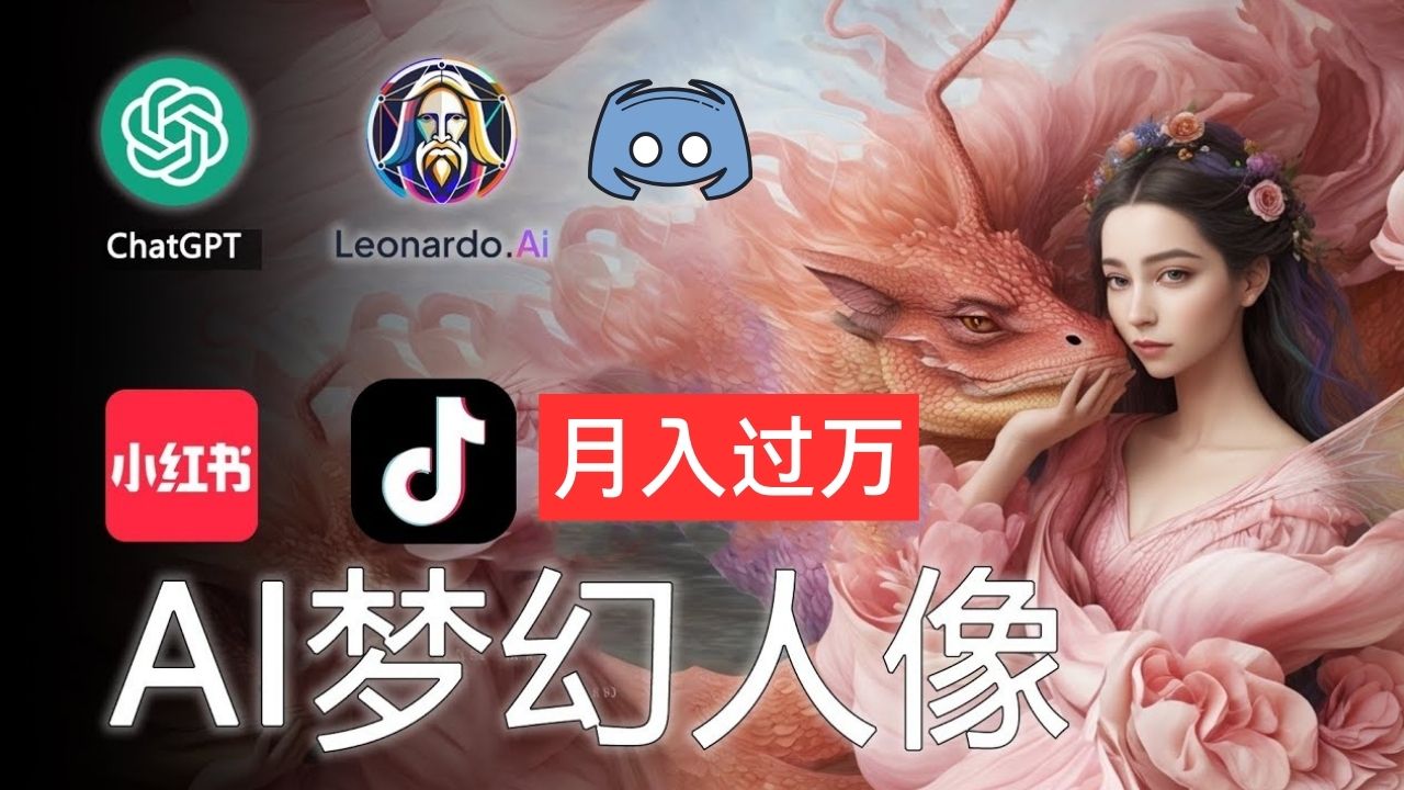 （11575期）AI摄影梦幻人像：零基础也能月入过万的秘密-虫2小屋