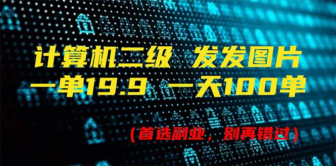 （11715期）计算机二级，一单19.9 一天能出100单，每天只需发发图片（附518G资料）-虫2小屋