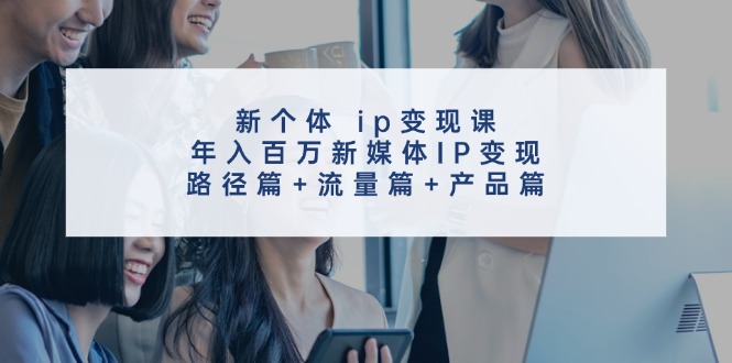 （11971期）新个体 ip变现课，年入百万新媒体IP变现，路径篇+流量篇+产品篇-虫2小屋