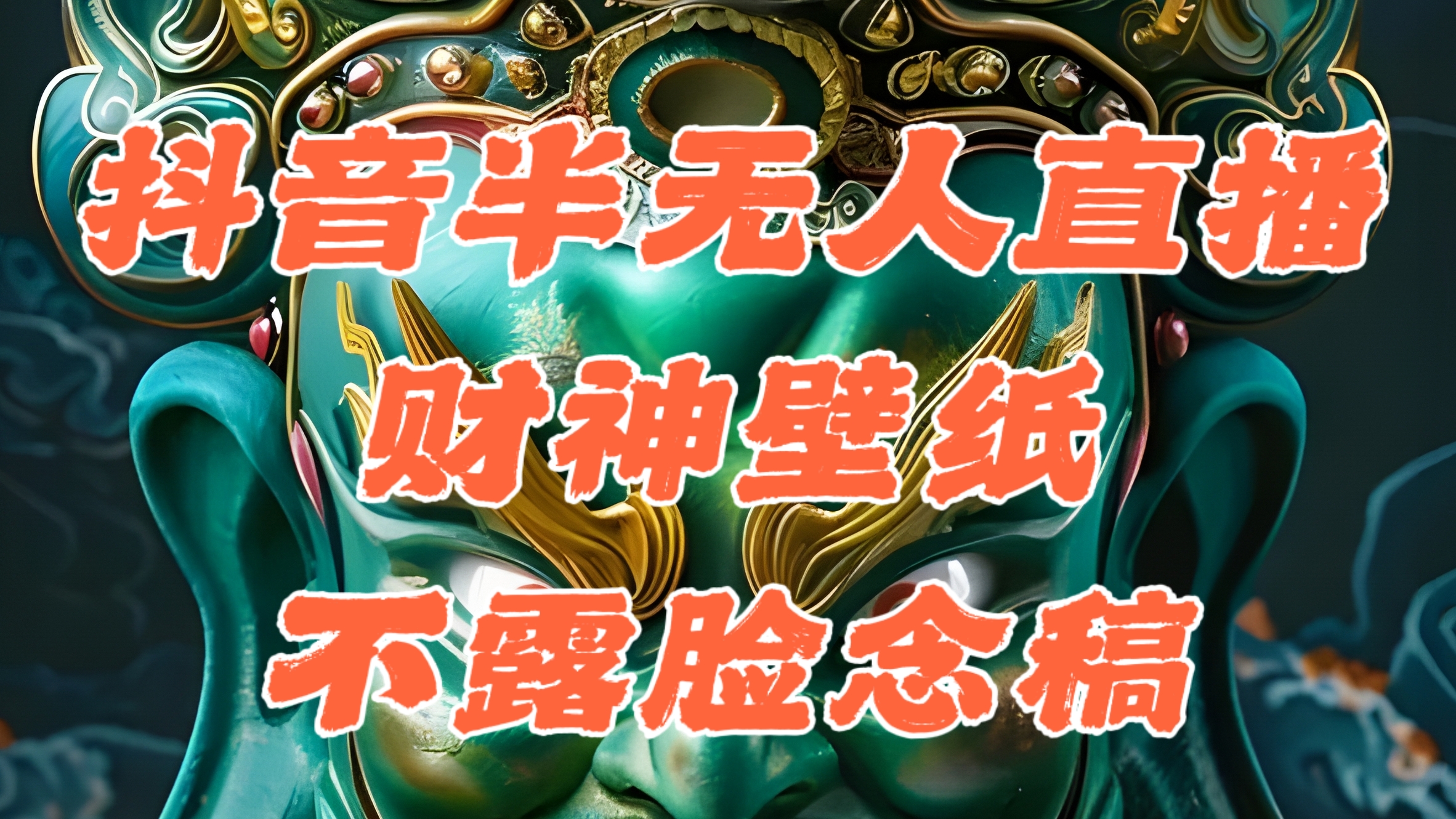 （12036期）抖音半无人直播公会素材撸音浪，生肖财神AI图直播不露脸读稿，单日1000+-虫2小屋