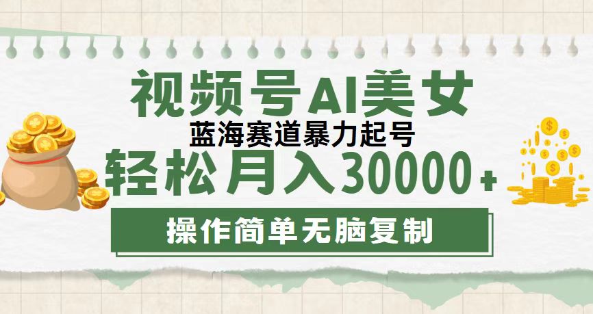 （12087期）视频号AI美女跳舞，轻松月入30000+，蓝海赛道，流量池巨大，起号猛，无…-虫2小屋