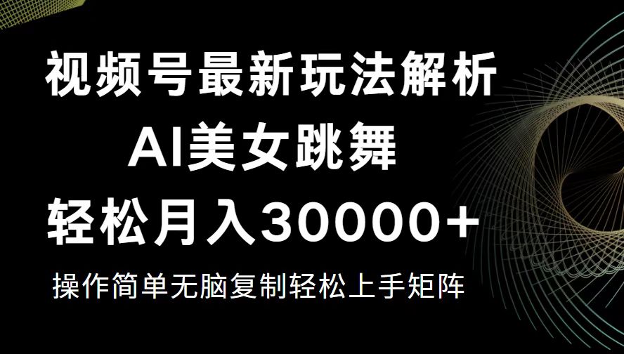 （12420期）视频号最新暴利玩法揭秘，轻松月入30000+-虫2小屋
