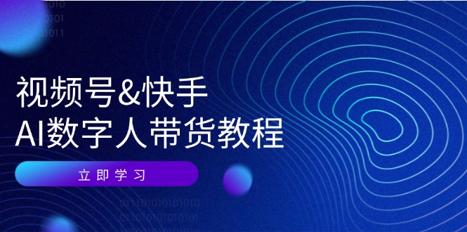 （12470期）视频号&快手-AI数字人带货教程：认知、技术、运营、拓展与资源变现-虫2小屋