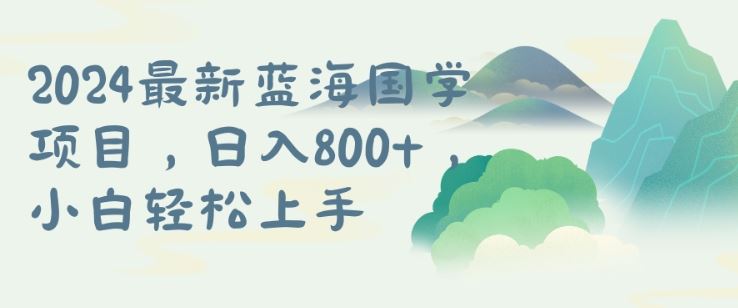 国学项目，长期蓝海可矩阵，从0-1的过程【揭秘】-虫2小屋
